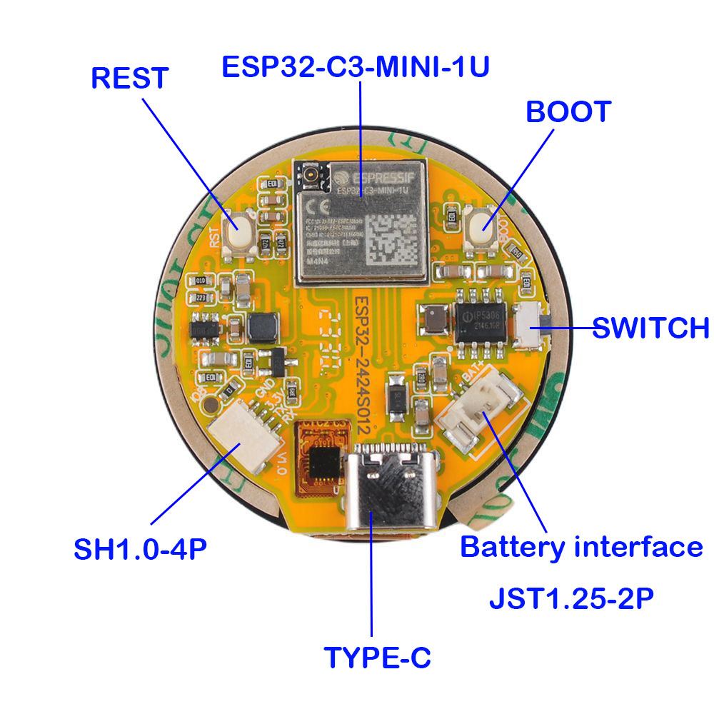 ESP32 Display 1.28 inch ESP32- - Esp32 Wifi Bluetooth Module 评论和价格